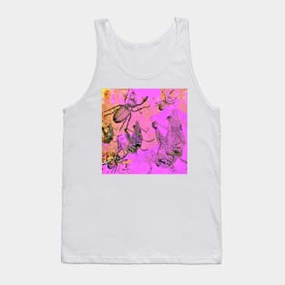 Pink and Gold Bugs Tank Top